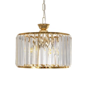 glo-203-0094-203_0094_4 GLOBOSTAR® GLAMOROUS 203-0094 ΚΛΑΣΙΚΟ ΚΡΕΜΑΣΤΟ ΦΩΤΙΣΤΙΚΟ ΚΡΥΣΤΑΛΛΑ ΤΡΙΦΩΤΟ 3 X E27 IP20 ΧΡΥΣΟ ΜΕΤΑΛΛΟ ΜΕ ΔΙΑΦΑΝΟ ΚΡΥΣΤΑΛΛΟ - Μ28 X Π28 X Υ21.5CM