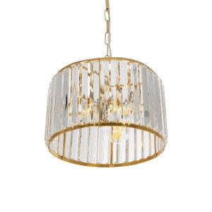 glo-203-0094-203_0094_5 GLOBOSTAR® GLAMOROUS 203-0094 ΚΛΑΣΙΚΟ ΚΡΕΜΑΣΤΟ ΦΩΤΙΣΤΙΚΟ ΚΡΥΣΤΑΛΛΑ ΤΡΙΦΩΤΟ 3 X E27 IP20 ΧΡΥΣΟ ΜΕΤΑΛΛΟ ΜΕ ΔΙΑΦΑΝΟ ΚΡΥΣΤΑΛΛΟ - Μ28 X Π28 X Υ21.5CM