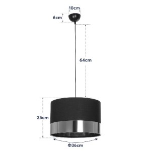 glo-203-0102-203_0102_11 GLOBOSTAR® ZYKLUS 203-0102 ΜΟΝΤΕΡΝΟ ΚΡΕΜΑΣΤΟ ΦΩΤΙΣΤΙΚΟ ΚΑΠΕΛΟ ΜΟΝΟΦΩΤΟ 1 X E27 IP20 ΓΚΡΙ & ΚΑΡΥΔΙ ΞΥΛΟ - Μ36 X Π36 X Υ25CM