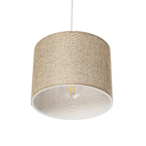 glo-203-0107-203_0107_5 GLOBOSTAR® BLAZE 203-0107 ΜΟΝΤΕΡΝΟ ΚΡΕΜΑΣΤΟ ΦΩΤΙΣΤΙΚΟ ΚΑΠΕΛΟ ΜΟΝΟΦΩΤΟ 1 X E27 IP20 ΜΠΕΖ ΥΦΑΣΜΑ - Μ22 X Π22 X Υ20CM