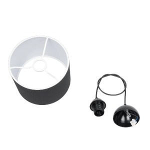 glo-203-0109-203_0109_10 GLOBOSTAR® BLAZE 203-0109 ΜΟΝΤΕΡΝΟ ΚΡΕΜΑΣΤΟ ΦΩΤΙΣΤΙΚΟ ΚΑΠΕΛΟ ΜΟΝΟΦΩΤΟ 1 X E27 IP20 ΜΑΥΡΟ ΥΦΑΣΜΑ - Μ22 X Π22 X Υ20CM