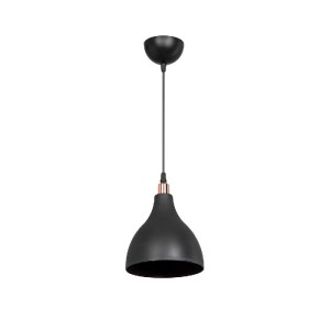 glo-203-0124-203_0124_0 GLOBOSTAR® RADE 203-0124 ΜΟΝΤΕΡΝΟ ΚΡΕΜΑΣΤΟ ΦΩΤΙΣΤΙΚΟ ΚΑΜΠΑΝΑ ΜΟΝΟΦΩΤΟ 1 X E27 IP20 ΜΑΥΡΟ Μ