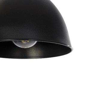 glo-203-0124-203_0124_7 GLOBOSTAR® RADE 203-0124 ΜΟΝΤΕΡΝΟ ΚΡΕΜΑΣΤΟ ΦΩΤΙΣΤΙΚΟ ΚΑΜΠΑΝΑ ΜΟΝΟΦΩΤΟ 1 X E27 IP20 ΜΑΥΡΟ ΜΕ ΧΡΥΣΟ ΠΛΑΣΤΙΚΟ - Μ17.5 X Π17.5 X Υ56CM