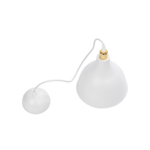 glo-203-0125-203_0125_10 GLOBOSTAR® RADE 203-0125 ΜΟΝΤΕΡΝΟ ΚΡΕΜΑΣΤΟ ΦΩΤΙΣΤΙΚΟ ΚΑΜΠΑΝΑ ΜΟΝΟΦΩΤΟ 1 X E27 IP20 ΛΕΥΚΟ ΜΕ ΧΡΥΣΟ ΠΛΑΣΤΙΚΟ - Μ17.5 X Π17.5 X Υ56CM