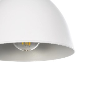 glo-203-0125-203_0125_7 GLOBOSTAR® RADE 203-0125 ΜΟΝΤΕΡΝΟ ΚΡΕΜΑΣΤΟ ΦΩΤΙΣΤΙΚΟ ΚΑΜΠΑΝΑ ΜΟΝΟΦΩΤΟ 1 X E27 IP20 ΛΕΥΚΟ ΜΕ ΧΡΥΣΟ ΠΛΑΣΤΙΚΟ - Μ17.5 X Π17.5 X Υ56CM