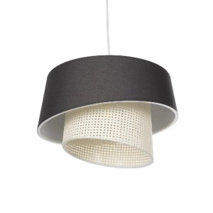 glo-203-0131-203_0131_5 GLOBOSTAR® ALINA 203-0131 ΜΟΝΤΕΡΝΟ ΚΡΕΜΑΣΤΟ ΦΩΤΙΣΤΙΚΟ ΚΑΠΕΛΟ ΜΟΝΟΦΩΤΟ 1 X E27 IP20 ΜΑΥΡΟ & ΛΕΥΚΟ ΥΦΑΣΜΑ - Μ30 X Π30 X Υ93CM