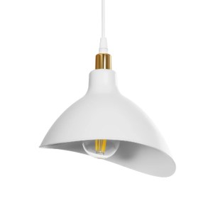 glo-203-0142-203_0142_7 GLOBOSTAR® RIVE 203-0142 ΜΟΝΤΕΡΝΟ ΚΡΕΜΑΣΤΟ ΦΩΤΙΣΤΙΚΟ ΚΑΜΠΑΝΑ ΤΡΙΦΩΤΟ 3 X E27 IP20 ΛΕΥΚΟ ΜΕ ΧΡΥΣΟ ΠΛΑΣΤΙΚΟ - Μ45 X Π45 X Υ80CM