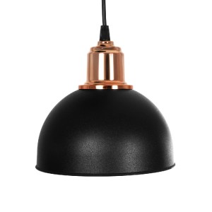 glo-203-0146-203_0146_7 GLOBOSTAR® ΗUT 203-0146 ΜΟΝΤΕΡΝΟ ΚΡΕΜΑΣΤΟ ΦΩΤΙΣΤΙΚΟ ΚΑΜΠΑΝΑ ΤΡΙΦΩΤΟ 3 X E27 IP20 ΜΑΥΡΟ ΜΕ ΧΡΥΣΟ ΠΛΑΣΤΙΚΟ - Μ40 X Π40 X Υ76CM