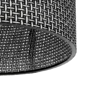 glo-203-0152-203_0152_5 GLOBOSTAR® CILIO 203-0152 ΜΟΝΤΕΡΝΟ ΦΩΤΙΣΤΙΚΟ ΟΡΟΦΗΣ ΚΑΠΕΛΟ ΜΟΝΟΦΩΤΟ 1 X E27 IP20 ΜΑΥΡΟ ΔΙΑΤΡΗΤΟ ΥΦΑΣΜΑ - Μ30 X Π30 X Υ21CM