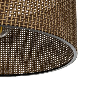 glo-203-0156-203_0156_5 GLOBOSTAR® CILIO 203-0156 ΜΟΝΤΕΡΝΟ ΦΩΤΙΣΤΙΚΟ ΟΡΟΦΗΣ ΚΑΠΕΛΟ ΜΟΝΟΦΩΤΟ 1 X E27 IP20 ΚΑΦΕ ΔΙΑΤΡΗΤΟ ΥΦΑΣΜΑ - Μ38 X Π38 X Υ21CM