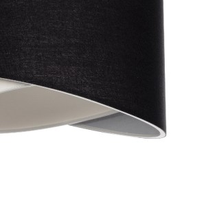 glo-203-0176-203_0176_7 GLOBOSTAR® LILI 203-0176 ΜΟΝΤΕΡΝΟ ΚΡΕΜΑΣΤΟ ΦΩΤΙΣΤΙΚΟ ΚΑΠΕΛΟ ΜΟΝΟΦΩΤΟ 1 X E27 IP20 ΜΑΥΡΟ & ΛΕΥΚΟ ΥΦΑΣΜΑ - Μ38 X Π38 X Υ95CM