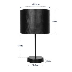 glo-203-0178-203_0178_8 GLOBOSTAR® WIZ 203-0178 ΜΟΝΤΕΡΝΟ ΕΠΙΤΡΑΠΕΖΙΟ ΦΩΤΙΣΤΙΚΟ ΜΟΝΟΦΩΤΟ 1 X E27 IP20 ΜΑΥΡΟ ΜΕΤΑΛΛΟ ΜΕ ΜΑΥΡΟ ΚΑΠΕΛΟ- Μ22 X Π22 X Υ36.5CM