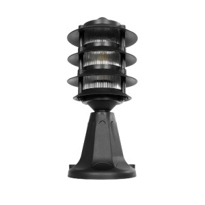 glo-203-0243-203_0243_4 GLOBOSTAR® LANTERNA 203-0243 ΜΟΝΤΕΡΝΟ ΕΠΙΔΑΠΕΔΙΟ ΦΩΤΙΣΤΙΚΟ ΦΑΝΑΡΑΚΙ ΜΟΝΟΦΩΤΟ 1 X E27 IP44 ΜΑΥΡΟ & ΔΙΑΦΑΝΟ ΠΛΑΣΤΙΚΟ - Μ16 X Π16 X Υ35CM