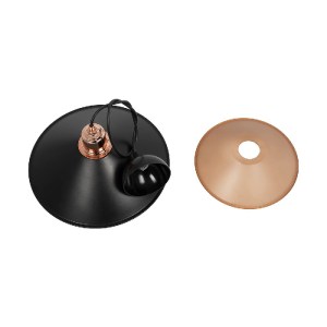 glo-203-0269-203_0269_10 GLOBOSTAR® FERRO 203-0269 ΜΟΝΤΕΡΝΟ ΚΡΕΜΑΣΤΟ ΦΩΤΙΣΤΙΚΟ ΟΡΟΦΗΣ ΜΕ ΝΤΟΥΙ 1 X E27 AC 220-240V IP20 - ΜΑΥΡΟ & ΧΑΛΚΙΝΟ - Μ30 X Π30 X Υ19CM