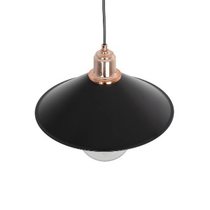 glo-203-0269-203_0269_6 GLOBOSTAR® FERRO 203-0269 ΜΟΝΤΕΡΝΟ ΚΡΕΜΑΣΤΟ ΦΩΤΙΣΤΙΚΟ ΟΡΟΦΗΣ ΜΕ ΝΤΟΥΙ 1 X E27 AC 220-240V IP20 - ΜΑΥΡΟ & ΧΑΛΚΙΝΟ - Μ30 X Π30 X Υ19CM