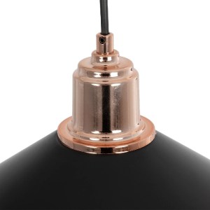 glo-203-0269-203_0269_7 GLOBOSTAR® FERRO 203-0269 ΜΟΝΤΕΡΝΟ ΚΡΕΜΑΣΤΟ ΦΩΤΙΣΤΙΚΟ ΟΡΟΦΗΣ ΜΕ ΝΤΟΥΙ 1 X E27 AC 220-240V IP20 - ΜΑΥΡΟ & ΧΑΛΚΙΝΟ - Μ30 X Π30 X Υ19CM