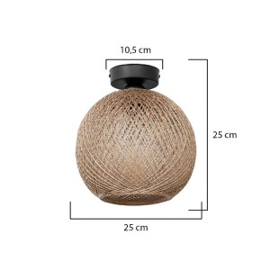 glo-203-0270-203_0270_3.webp GLOBOSTAR® CORDE 203-0270 ΜΟΝΤΕΡΝΟ ΦΩΤΙΣΤΙΚΟ ΟΡΟΦΗΣ ΜΠΑΛΑ ΜΟΝΟΦΩΤΟ 1 X E27 IP20 ΜΠΕΖ ΣΧΟΙΝ