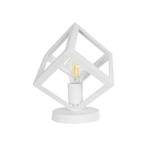glo-203-0273-203_0273_4 GLOBOSTAR® DISE 203-0273 ΜΟΝΤΕΡΝΟ ΕΠΙΤΡΑΠΕΖΙΟ ΦΩΤΙΣΤΙΚΟ ΠΟΡΤΑΤΙΦ ΜΕ ΝΤΟΥΙ 1 X E27 AC 220-240V IP20 - ΛΕΥΚΟ - Μ28 X Π28 X Υ29CM