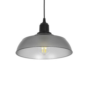 glo-203-0287-203_0287_1 GLOBOSTAR® LOAN 203-0287 ΜΟΝΤΕΡΝΟ ΚΡΕΜΑΣΤΟ ΦΩΤΙΣΤΙΚΟ ΟΡΟΦΗΣ ΜΕ ΝΤΟΥΙ 1 X E27 AC 220-240V IP20 - ΓΚΡΙ ΔΙΑΦΑΝΟ - Μ25.5 X Π25.5 X Υ17CM