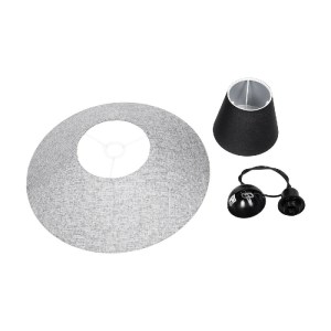 glo-203-0292-203_0292_10 GLOBOSTAR® STORM 203-0292 ΜΟΝΤΕΡΝΟ ΚΡΕΜΑΣΤΟ ΦΩΤΙΣΤΙΚΟ ΟΡΟΦΗΣ ΜΕ ΝΤΟΥΙ 1 X E27 AC 220-240V IP20 - ΜΑΥΡΟ & ΓΚΡΙ  - Μ50 X Π50 X Υ24CM