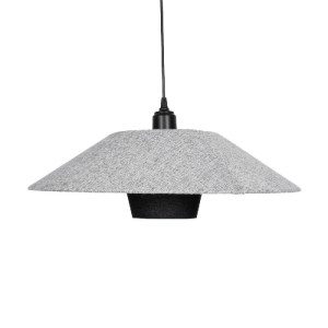 glo-203-0292-203_0292_4 GLOBOSTAR® STORM 203-0292 ΜΟΝΤΕΡΝΟ ΚΡΕΜΑΣΤΟ ΦΩΤΙΣΤΙΚΟ ΟΡΟΦΗΣ ΜΕ ΝΤΟΥΙ 1 X E27 AC 220-240V IP20 - ΜΑΥΡΟ & ΓΚΡΙ  - Μ50 X Π50 X Υ24CM