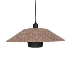 glo-203-0294-203_0294_4 GLOBOSTAR® STORM 203-0294 ΜΟΝΤΕΡΝΟ ΚΡΕΜΑΣΤΟ ΦΩΤΙΣΤΙΚΟ ΟΡΟΦΗΣ ΜΕ ΝΤΟΥΙ 1 X E27 AC 220-240V IP20 - ΜΑΥΡΟ &  ΜΠΕΖ - Μ50 X Π50 X Υ24CM