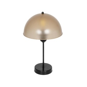 glo-203-0297-203_0297_1 GLOBOSTAR® GAZETA 203-0297 ΜΟΝΤΕΡΝΟ ΕΠΙΤΡΑΠΕΖΙΟ ΦΩΤΙΣΤΙΚΟ ΠΟΡΤΑΤΙΦ ΜΕ ΝΤΟΥΙ 1 X E27 AC 220-240V IP20 - ΜΑΥΡΟ & ΚΑΦΕ - Μ25 X Π25 X Υ39CM