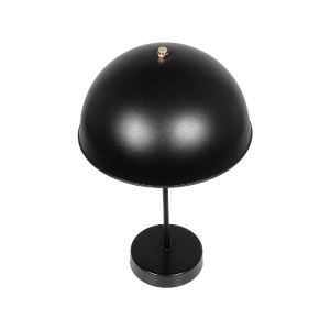 glo-203-0299-203_0299_5 GLOBOSTAR® GAZETA 203-0299 ΜΟΝΤΕΡΝΟ ΕΠΙΤΡΑΠΕΖΙΟ ΦΩΤΙΣΤΙΚΟ ΠΟΡΤΑΤΙΦ ΜΕ ΝΤΟΥΙ 1 X E27 AC 220-240V IP20 - ΜΑΥΡΟ & ΜΠΡΟΝΖΕ - Μ25 X Π25 X Υ39CM