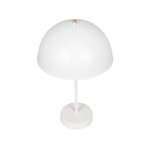glo-203-0302-203_0302_5 GLOBOSTAR® GAZETA 203-0302 ΜΟΝΤΕΡΝΟ ΕΠΙΤΡΑΠΕΖΙΟ ΦΩΤΙΣΤΙΚΟ ΠΟΡΤΑΤΙΦ ΜΕ ΝΤΟΥΙ 1 X E27 AC 220-240V IP20 - ΛΕΥΚΟ & ΧΡΥΣΟ  - Μ25 X Π25 X Υ39CM