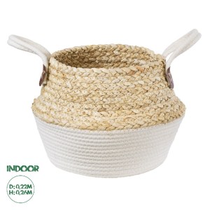 glo-20310-20310_00 GLOBOSTAR® ARTIFICIAL GARDEN KIMOLOS 20310 ΔΙΑΚΟΣΜΗΤΙΚΟ ΠΛΕΚΤΟ ΚΑΛΑΘΙ - ΚΑΣΠΩ ΓΛΑΣΤΡΑ - FL