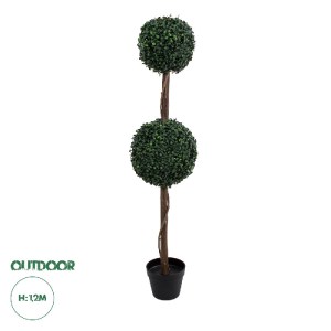 glo-20399-20399_0 GLOBOSTAR® ARTIFICIAL GARDEN BUXUS 20399 ΤΕΧΝΗΤΟ ΔΙΑΚΟΣΜΗΤΙΚΟ ΦΥΤΟ ΠΥΞΟΣ Υ120CM