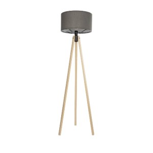 glo-204-0044-204_0044_0 GLOBOSTAR® SAGA 204-0044 ΜΟΝΤΕΡΝΟ EΠΙΔΑΠΕΔΙΟ ΦΩΤΙΣΤΙΚΟ ΜΟΝΟΦΩΤΟ 1 X E27 IP20 ΜΠΕΖ ΞΥΛΟ ΜΕ ΓΚΡΙ ΥΦΑΣΜΑ - Μ38 X Π38 X Υ140CM