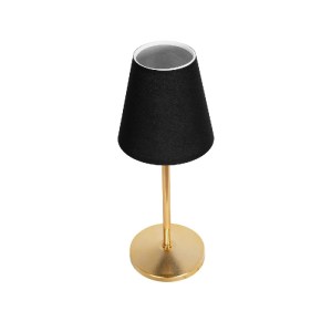 glo-204-0056-204_0056_5 GLOBOSTAR® GLOSSY 204-0056 ΜΟΝΤΕΡΝΟ ΕΠΙΤΡΑΠΕΖΙΟ ΦΩΤΙΣΤΙΚΟ ΠΟΡΤΑΤΙΦ ΜΕ ΝΤΟΥΙ 1 X E14 AC 220-240V IP20 - ΧΡΥΣΟ & ΜΑΥΡΟ - Μ14 X Π14 X Υ36CM