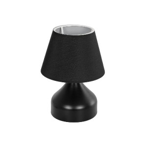 glo-204-0058-204_0058_0 GLOBOSTAR® PYRAMID 204-0058 ΜΟΝΤΕΡΝΟ ΕΠΙΤΡΑΠΕΖΙΟ ΦΩΤΙΣΤΙΚΟ ΠΟΡΤΑΤΙΦ ΜΕ ΝΤΟΥΙ 1 X E27 AC 220-240V IP20 - ΜΑΥΡΟ - Μ22 X Π22 X Υ30CM