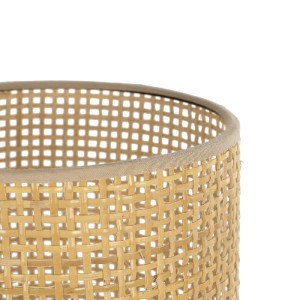 glo-204-0065-204_0065_6 GLOBOSTAR® HARD 204-0065 BOHO ΕΠΙΤΡΑΠΕΖΙΟ ΦΩΤΙΣΤΙΚΟ ΠΟΡΤΑΤΙΦ ΜΕ ΝΤΟΥΙ 1 X E14 AC 220-240V IP20 - ΚΑΦΕ & ΜΠΕΖ - Μ15 X Π15 X Υ35CM