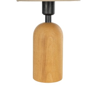 glo-204-0065-204_0065_7 GLOBOSTAR® HARD 204-0065 BOHO ΕΠΙΤΡΑΠΕΖΙΟ ΦΩΤΙΣΤΙΚΟ ΠΟΡΤΑΤΙΦ ΜΕ ΝΤΟΥΙ 1 X E14 AC 220-240V IP20 - ΚΑΦΕ & ΜΠΕΖ - Μ15 X Π15 X Υ35CM