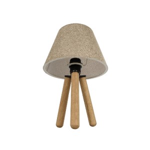 glo-204-0067-204_0067_4 GLOBOSTAR® CAP 204-0067 ΜΟΝΤΕΡΝΟ ΕΠΙΤΡΑΠΕΖΙΟ ΦΩΤΙΣΤΙΚΟ ΠΟΡΤΑΤΙΦ ΜΕ ΝΤΟΥΙ 1 X E27 AC 220-240V IP20 - ΚΑΦΕ & ΜΠΕΖ - Μ22 X Π22 X Υ33CM