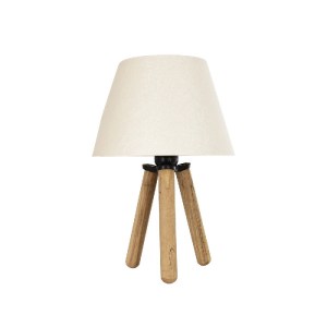 glo-204-0069-204_0069_3 GLOBOSTAR® CAP 204-0069 ΜΟΝΤΕΡΝΟ ΕΠΙΤΡΑΠΕΖΙΟ ΦΩΤΙΣΤΙΚΟ ΠΟΡΤΑΤΙΦ ΜΕ ΝΤΟΥΙ 1 X E27 AC 220-240V IP20 - ΚΑΦΕ & ΛΕΥΚΟ - Μ22 X Π22 X Υ33CM