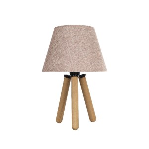 glo-204-0070-204_0070_3 GLOBOSTAR® CAP 204-0070 ΜΟΝΤΕΡΝΟ ΕΠΙΤΡΑΠΕΖΙΟ ΦΩΤΙΣΤΙΚΟ ΠΟΡΤΑΤΙΦ ΜΕ ΝΤΟΥΙ 1 X E27 AC 220-240V IP20 - ΚΑΦΕ & ΡΟΖ - Μ22 X Π22 X Υ33CM