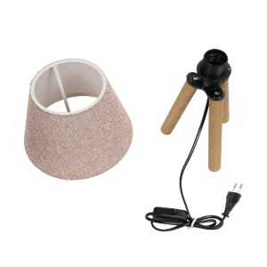 glo-204-0070-204_0070_9 GLOBOSTAR® CAP 204-0070 ΜΟΝΤΕΡΝΟ ΕΠΙΤΡΑΠΕΖΙΟ ΦΩΤΙΣΤΙΚΟ ΠΟΡΤΑΤΙΦ ΜΕ ΝΤΟΥΙ 1 X E27 AC 220-240V IP20 - ΚΑΦΕ & ΡΟΖ - Μ22 X Π22 X Υ33CM