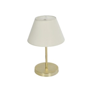 glo-204-0071-204_0071_0 GLOBOSTAR® GLOSSY 204-0071 ΜΟΝΤΕΡΝΟ ΕΠΙΤΡΑΠΕΖΙΟ ΦΩΤΙΣΤΙΚΟ ΠΟΡΤΑΤΙΦ ΜΕ ΝΤΟΥΙ 1 X E27 AC 220-240V IP20 - ΧΡΥΣΟ & ΛΕΥΚΟ - Μ22 X Π22 X Υ37CM