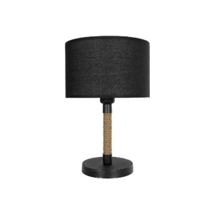glo-204-0072-204_0072_3 GLOBOSTAR® STRING 204-0072 ΜΟΝΤΕΡΝΟ ΕΠΙΤΡΑΠΕΖΙΟ ΦΩΤΙΣΤΙΚΟ ΠΟΡΤΑΤΙΦ ΜΕ ΝΤΟΥΙ 1 X E27 AC 220-240V IP20 - ΜΑΥΡΟ & ΜΠΕΖ - Μ24 X Π24 X Υ37CM