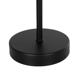 glo-204-0073-204_0073_7 GLOBOSTAR® LARA 204-0073 ΜΟΝΤΕΡΝΟ ΕΠΙΤΡΑΠΕΖΙΟ ΦΩΤΙΣΤΙΚΟ ΠΟΡΤΑΤΙΦ ΜΕ ΝΤΟΥΙ 1 X E27 AC 220-240V IP20 - ΜΑΥΡΟ & ΜΠΕΖ - Μ22 X Π22 X Υ36CM