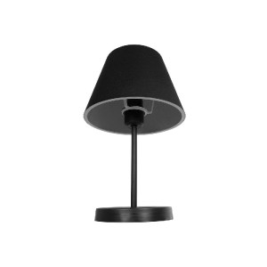 glo-204-0074-204_0074_4 GLOBOSTAR® LARA 204-0074 ΜΟΝΤΕΡΝΟ ΕΠΙΤΡΑΠΕΖΙΟ ΦΩΤΙΣΤΙΚΟ ΠΟΡΤΑΤΙΦ ΜΕ ΝΤΟΥΙ 1 X E27 AC 220-240V IP20 - ΜΑΥΡΟ - Μ22 X Π22 X Υ36CM
