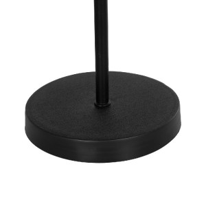glo-204-0074-204_0074_7 GLOBOSTAR® LARA 204-0074 ΜΟΝΤΕΡΝΟ ΕΠΙΤΡΑΠΕΖΙΟ ΦΩΤΙΣΤΙΚΟ ΠΟΡΤΑΤΙΦ ΜΕ ΝΤΟΥΙ 1 X E27 AC 220-240V IP20 - ΜΑΥΡΟ - Μ22 X Π22 X Υ36CM