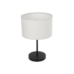 glo-204-0075-204_0075_0 GLOBOSTAR® LARA 204-0075 ΜΟΝΤΕΡΝΟ ΕΠΙΤΡΑΠΕΖΙΟ ΦΩΤΙΣΤΙΚΟ ΠΟΡΤΑΤΙΦ ΜΕ ΝΤΟΥΙ 1 X E27 AC 220-240V IP20 - ΜΑΥΡΟ & ΜΠΕΖ - Μ24 X Π24 X Υ35CM