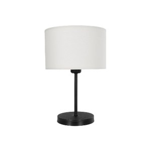 glo-204-0075-204_0075_3 GLOBOSTAR® LARA 204-0075 ΜΟΝΤΕΡΝΟ ΕΠΙΤΡΑΠΕΖΙΟ ΦΩΤΙΣΤΙΚΟ ΠΟΡΤΑΤΙΦ ΜΕ ΝΤΟΥΙ 1 X E27 AC 220-240V IP20 - ΜΑΥΡΟ & ΜΠΕΖ - Μ24 X Π24 X Υ35CM