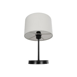 glo-204-0075-204_0075_4 GLOBOSTAR® LARA 204-0075 ΜΟΝΤΕΡΝΟ ΕΠΙΤΡΑΠΕΖΙΟ ΦΩΤΙΣΤΙΚΟ ΠΟΡΤΑΤΙΦ ΜΕ ΝΤΟΥΙ 1 X E27 AC 220-240V IP20 - ΜΑΥΡΟ & ΜΠΕΖ - Μ24 X Π24 X Υ35CM