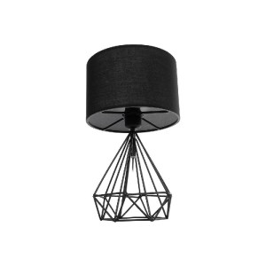 glo-204-0083-204_0083_4 GLOBOSTAR® DIAMOND 204-0083 ΜΟΝΤΕΡΝΟ ΕΠΙΤΡΑΠΕΖΙΟ ΦΩΤΙΣΤΙΚΟ ΠΟΡΤΑΤΙΦ ΜΕ ΝΤΟΥΙ 1 X E27 AC 220-240V IP20 - ΜΑΥΡΟ - Μ24 X Π24 X Υ41CM
