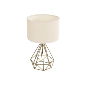 glo-204-0084-204_0084_0 GLOBOSTAR® DIAMOND 204-0084 ΜΟΝΤΕΡΝΟ ΕΠΙΤΡΑΠΕΖΙΟ ΦΩΤΙΣΤΙΚΟ ΠΟΡΤΑΤΙΦ ΜΕ ΝΤΟΥΙ 1 X E27 AC 220-240V IP20 - ΧΡΥΣΟ & ΜΠΕΖ - Μ24 X Π24 X Υ35CM